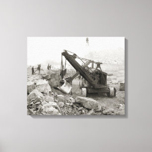 Steam Shovel, 1910 Canvas Print