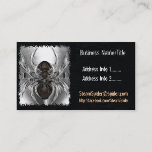 Steam Spider Costume Accessories Designer Artist Appointment Card