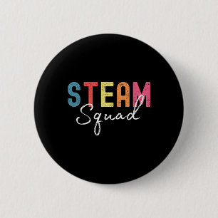Steam Squad Back To School First Day Steam Teacher 6 Cm Round Badge