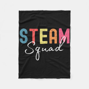 Steam Squad Back To School First Day Steam Teacher Fleece Blanket