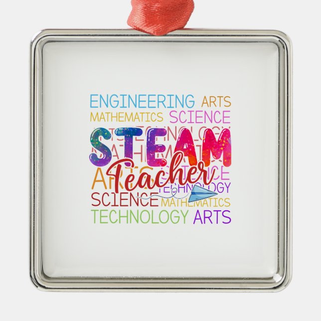 Steam Teacher Metal Tree Decoration (Front)