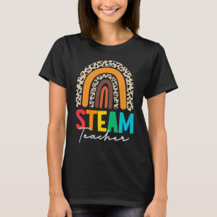 STEAM Teacher Squad Leopard Back to School STEM sp T-Shirt