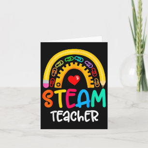 Steam Teacher Squad Team Crew Byck To School Stem Card