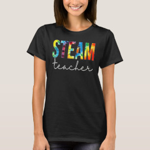 Steam Teacher Tie Dye Appreciation Day Hello Back  T-Shirt