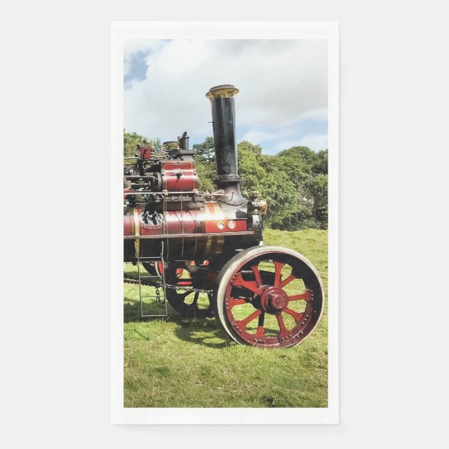 STEAM TRACTION ENGINE NAPKIN (Front)
