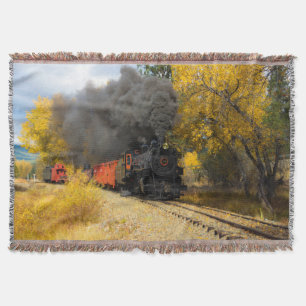 Steam Train 25C Throw Blanket
