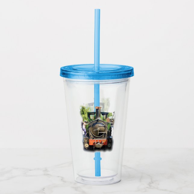 STEAM TRAIN ACRYLIC TUMBLER (Front)