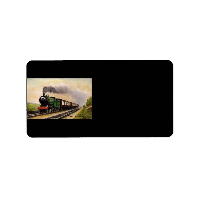 Steam Train Address Label (Front)