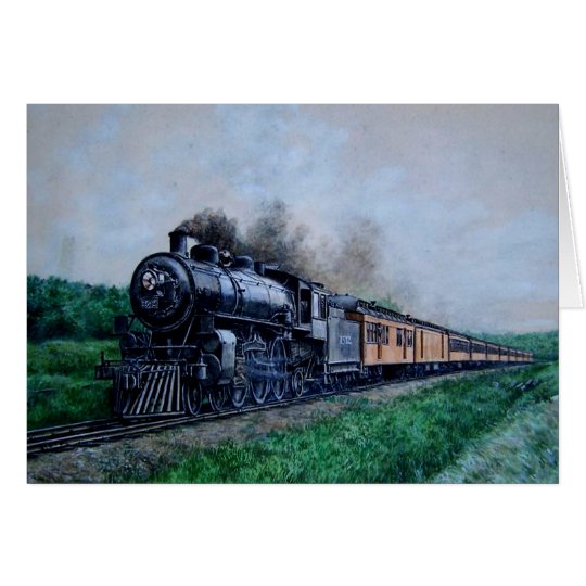 Steam Train Blank Card