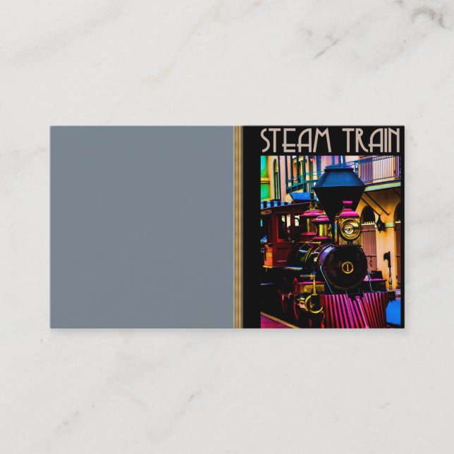 Steam Train Business Card (Front)