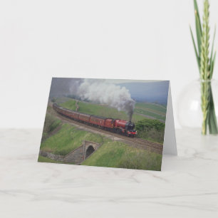 Steam train card