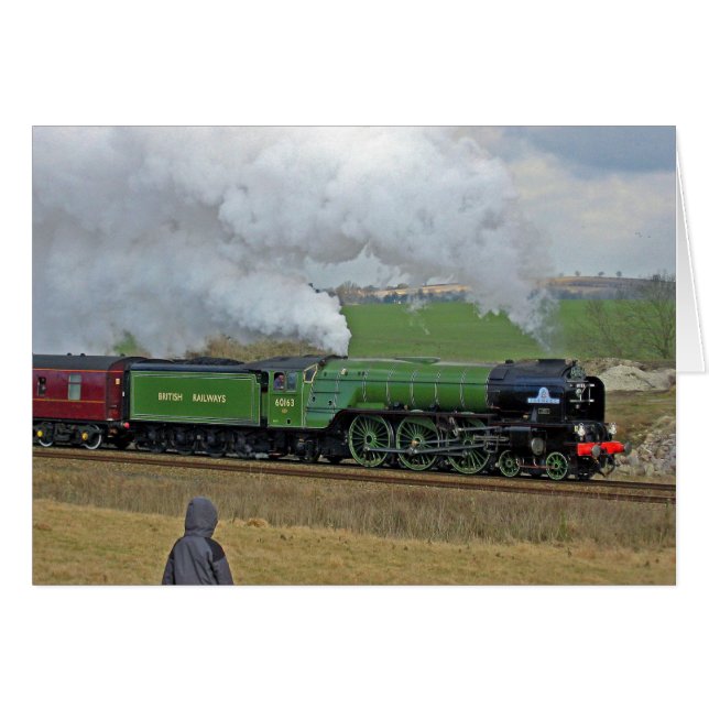 Steam Train Card (Front Horizontal)