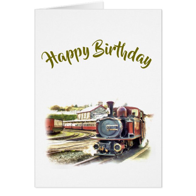 STEAM TRAIN CARD (Front)
