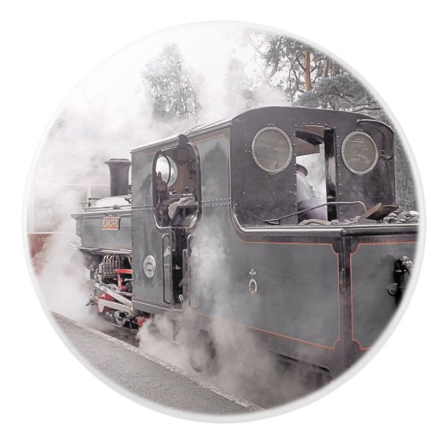 STEAM TRAIN CERAMIC KNOB (Front)
