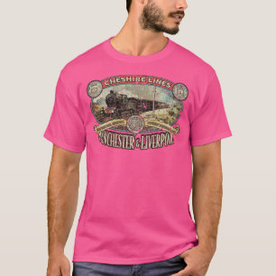 Steam Train Cheshire Lines Railroad 1863 T-Shirt