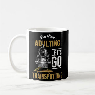 Steam Train Driver Trainspotting Locomotive Vintag Coffee Mug