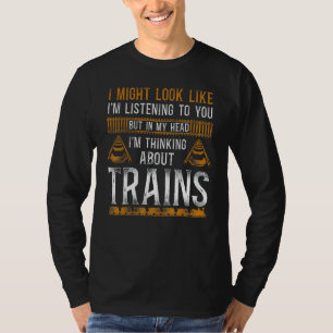 Steam Train Driver Trainspotting Locomotive Vintag T-Shirt