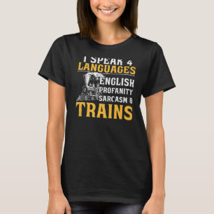 Steam Train Driver Trainspotting Locomotive Vintag T-Shirt