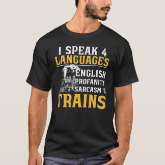 Steam Train Driver Trainspotting Locomotive Vintag T-Shirt