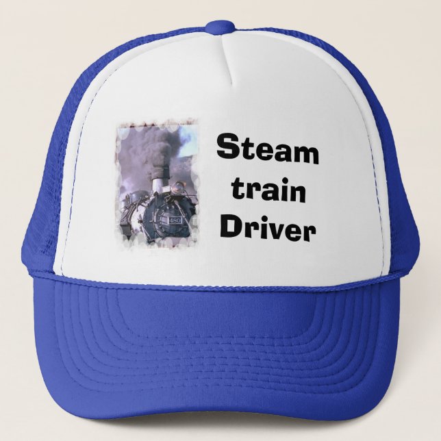 Steam Train Driver Trucker Hat (Front)