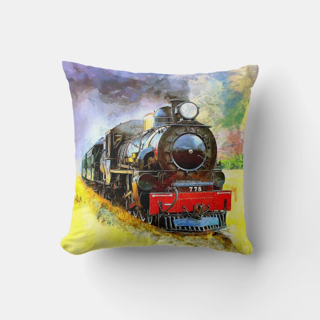 Steam Train Engine Locomotive 778  Cushion (Front)