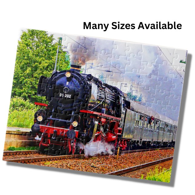 Steam Train Engine Locomotive Railroad Jigsaw Puzzle (Creator Uploaded)