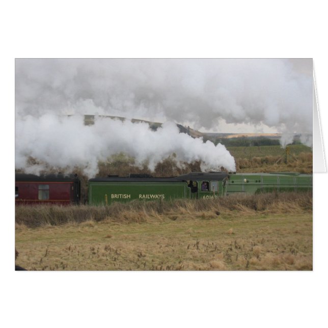 Steam Train England Card (Front Horizontal)
