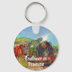Steam Train Enthusiasts Key-Chains Key Ring