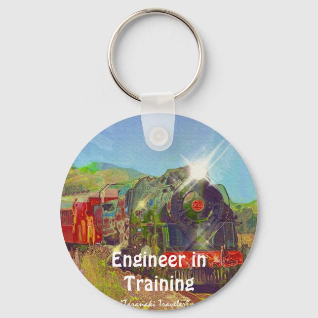Steam Train Enthusiasts Key-Chains Key Ring (Front)