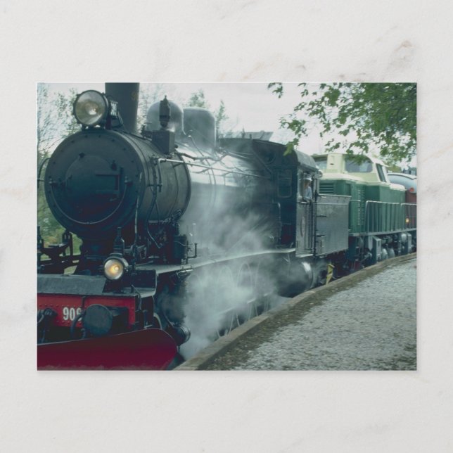 Steam train excursion postcard (Front)