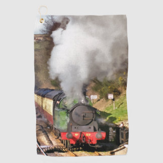 STEAM TRAIN GOLF TOWEL