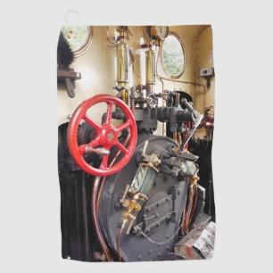 STEAM TRAIN GOLF TOWEL