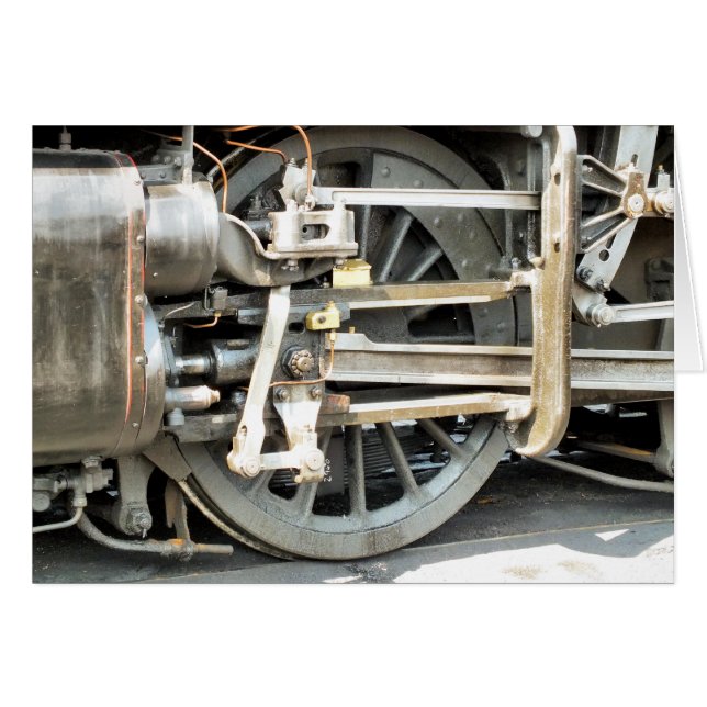 STEAM TRAIN greetings card (Front Horizontal)