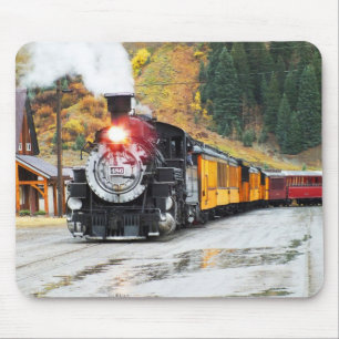 Steam train in Silverton Mouse Mat