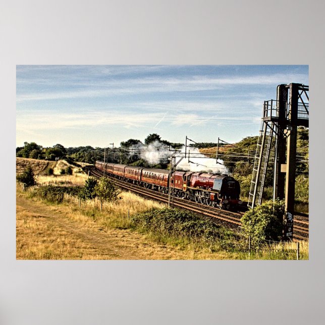 Steam Train in the Countryside (4022) Poster (Front)