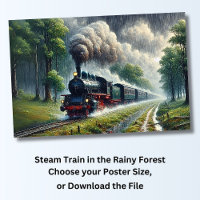 Steam Train in the Rainy Forest, Railroad