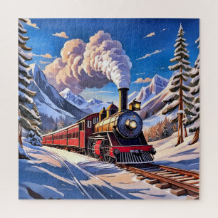 Steam train jigsaw puzzle