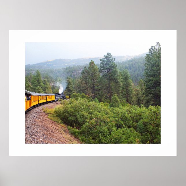 Steam train journey to Silverton Poster (Front)