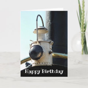 STEAM TRAIN LAMP CARD