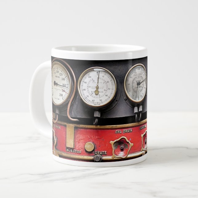 STEAM TRAIN LARGE COFFEE MUG (Front Left)