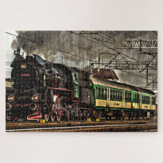 Steam Train Locomotive #03 Jigsaw Puzzle 1014 pc.