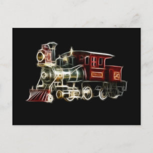 Steam Train Locomotive Engine Postcard