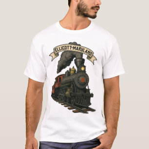 Steam Train Locomotive of Ellicott Maryland T-Shirt