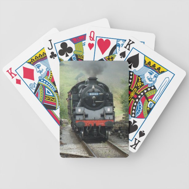 Steam Train Playing Cards Zazzle UK