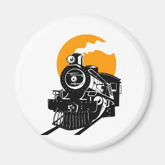 steam train locomotive vintage magnet