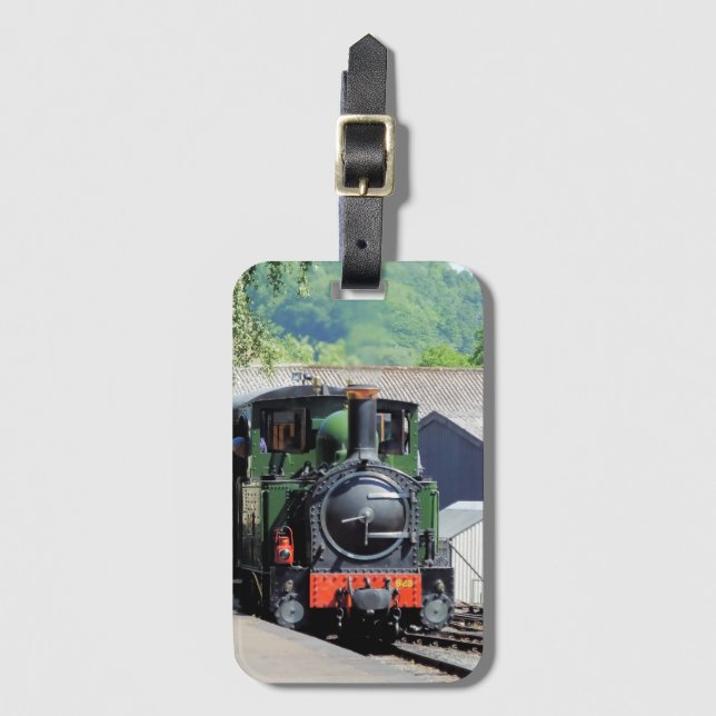 STEAM TRAIN  LUGGAGE TAG (Front Vertical)