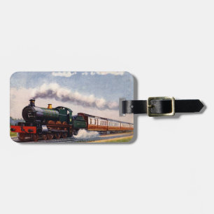 Steam Train Luggage Tag. Tag