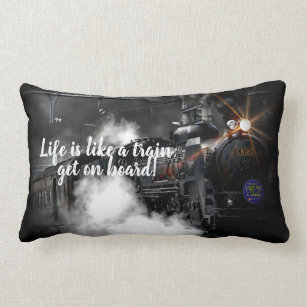 Steam Train Lumbar Cushion
