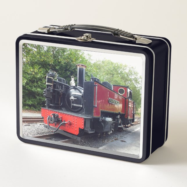 STEAM TRAIN  METAL LUNCH BOX (Front)