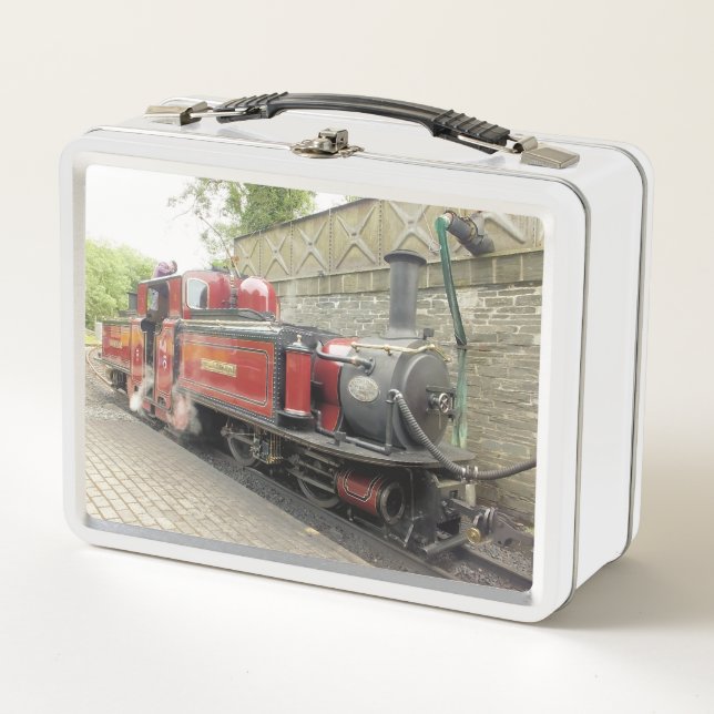 STEAM TRAIN METAL LUNCH BOX (Front)